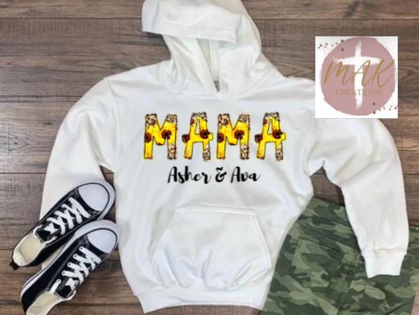 Personalized Mama Sunflower  (ADULT)