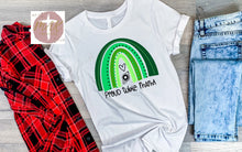 Load image into Gallery viewer, Proud Tubie Strong Mama (Green Rainbow) (AVAILABLE IN ALL SIZES)
