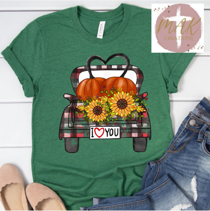 Fall Truck (I Love You) (AVAILABLE IN ALL SIZES)