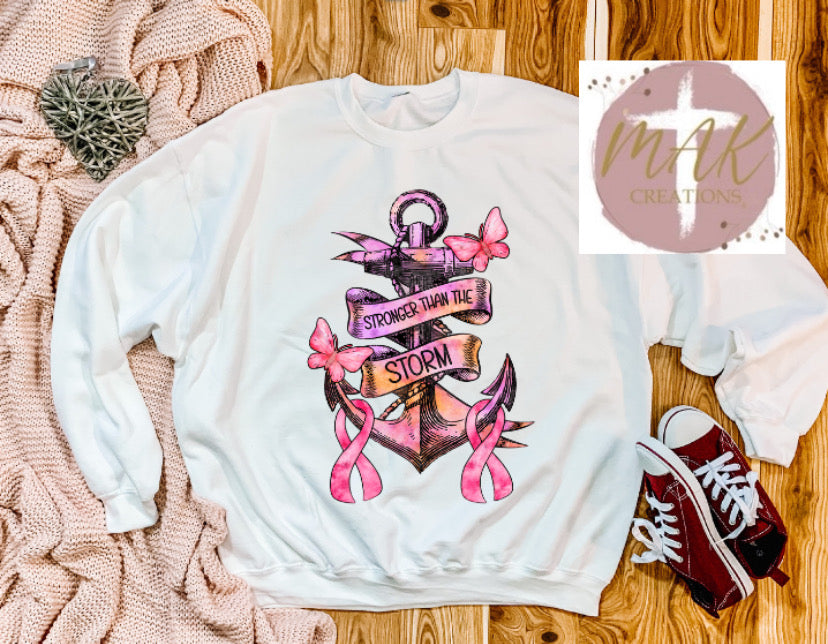 Breast Cancer Anchor (ALL SIZES AVAILABLE)
