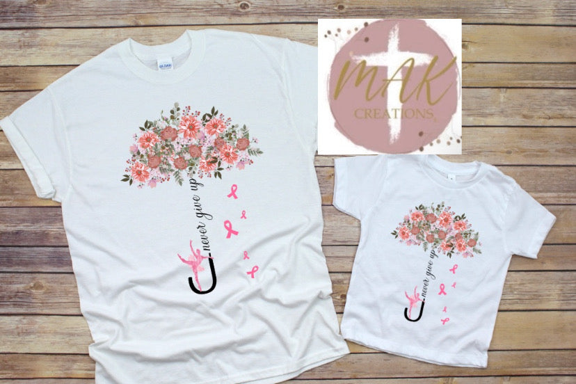 Breast Cancer Umbrella  (AVAILABLE IN ALL SIZES)