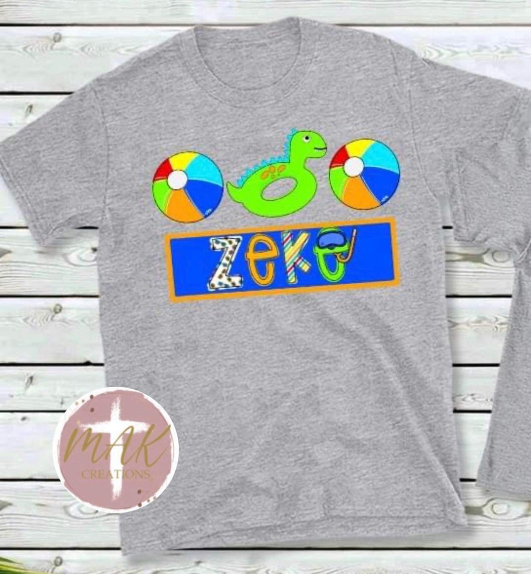 Personalized Pool Alpha Design (AVAILABLE IN ALL SIZES)