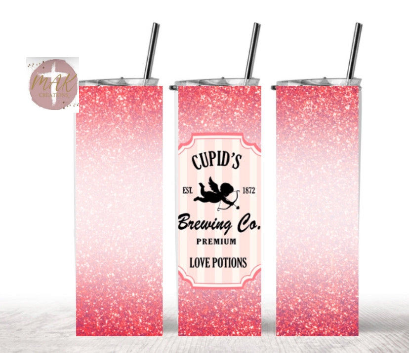 Cupids Brewing Co. Love Potion Pink (20 oz Skinny Tumbler)