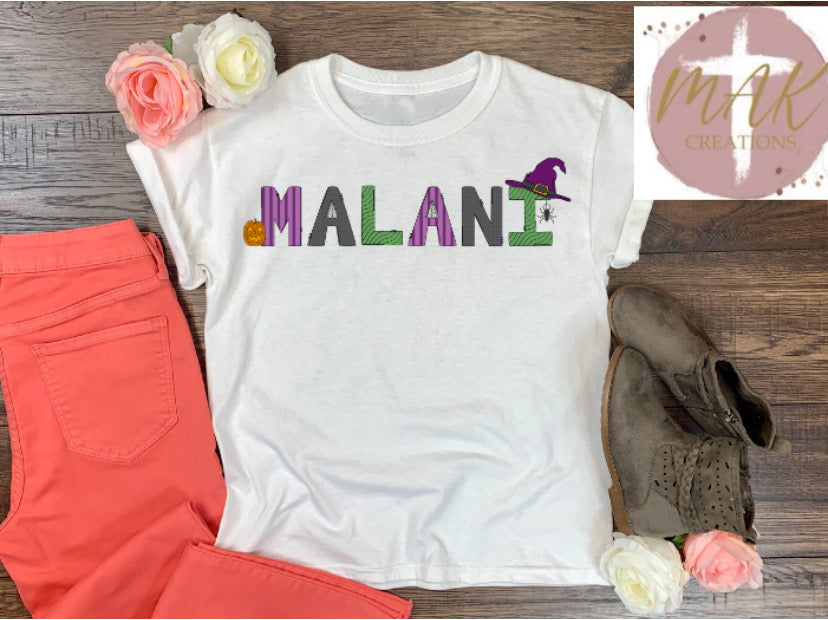 Personalized Halloween Name #4 (AVAILABLE IN ALL SIZES)