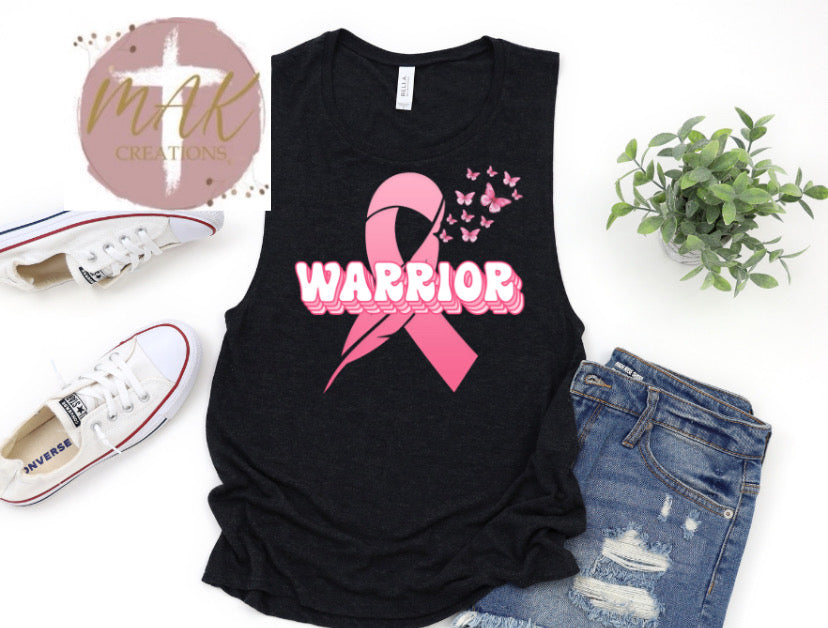 Pink Ribbon Warrior (AVAILABLE IN ALL SIZES)