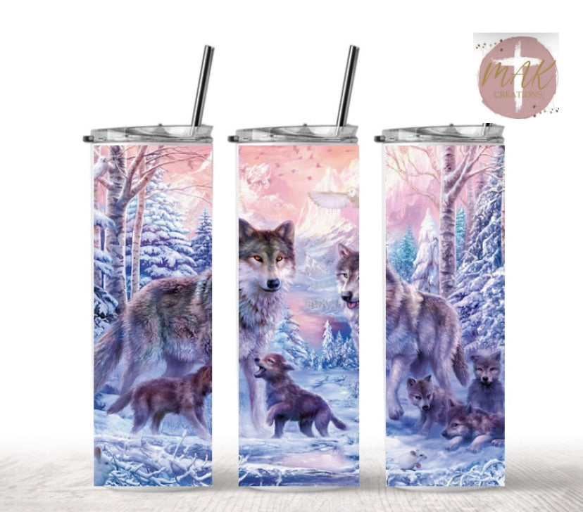 Wolves  (20 oz Skinny Tumbler)