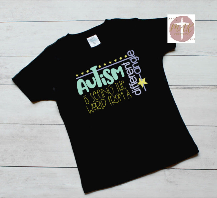 Autism is Seeing the World At A Different Angle (AVAILABLE IN ALL SIZES)