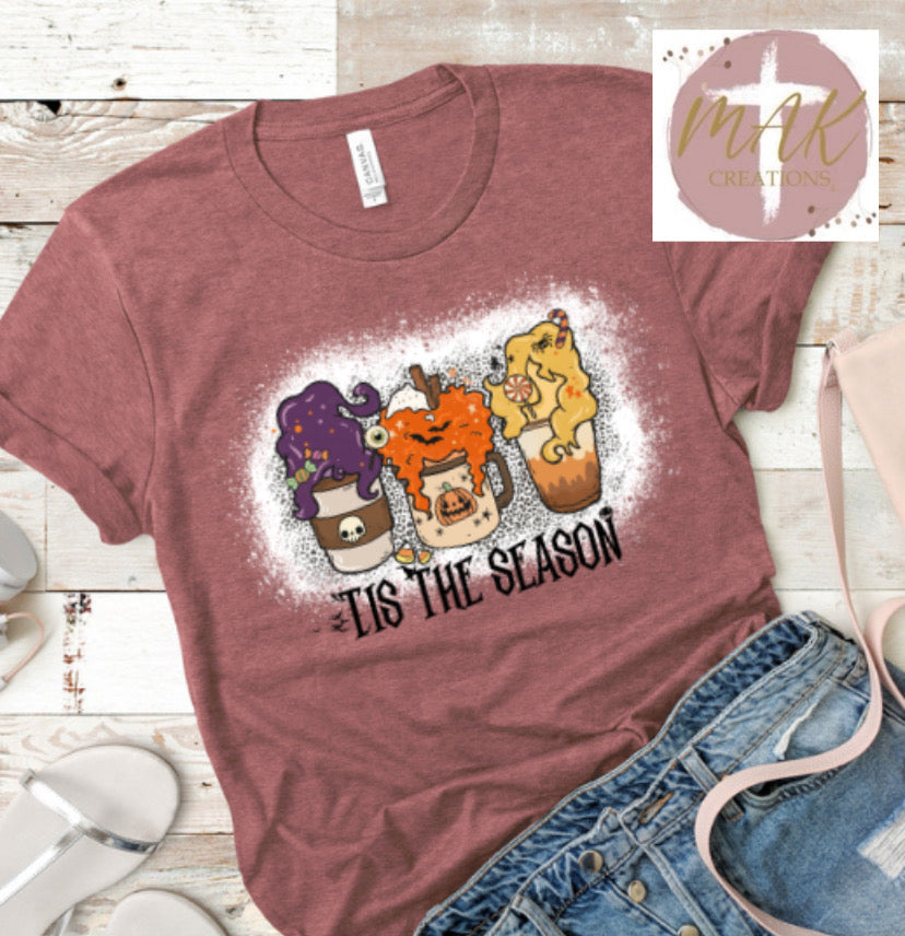 Tis the Season Coffee (gray background) (AVAILABLE IN ALL SIZES)