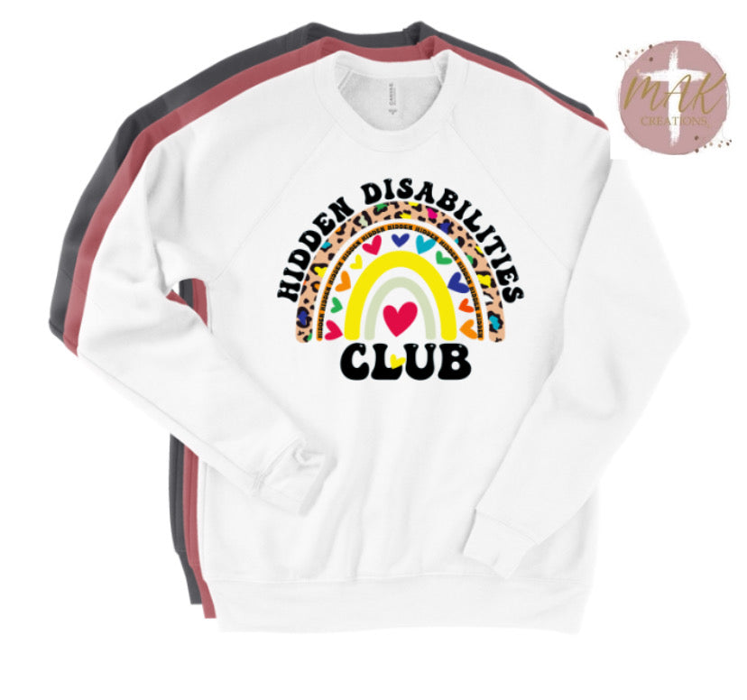 Hidden Disabilities Club (AVAILABLE IN ALL SIZES)