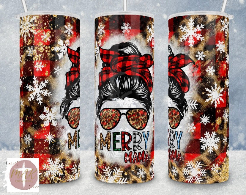 Merry Mama (20 oz Skinny Tumbler)