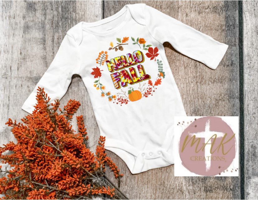 Hello Fall Circle (AVAILABLE IN ALL SIZES)