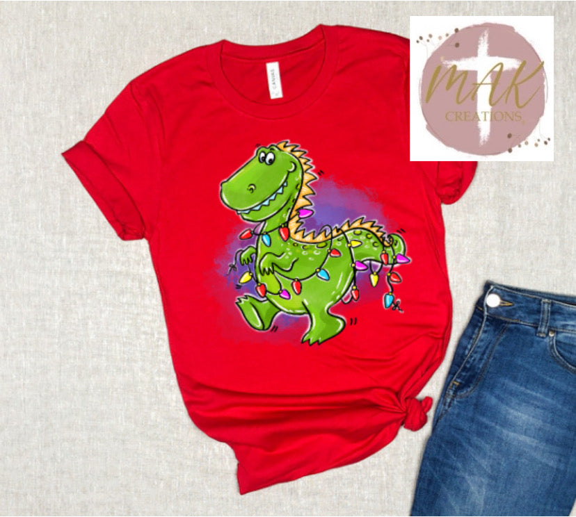 Christmas Dino (AVAILABLE IN ALL SIZES)