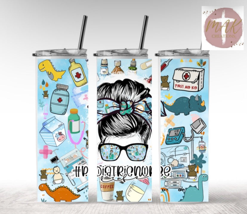 Pediatric Nurse  (20 oz Skinny Tumbler)