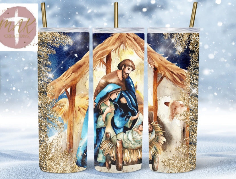 Nativity Scene (20 oz Skinny Tumbler)