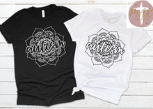 Load image into Gallery viewer, Autism Flower (Black Print)  (AVAILABLE IN ALL SIZES)
