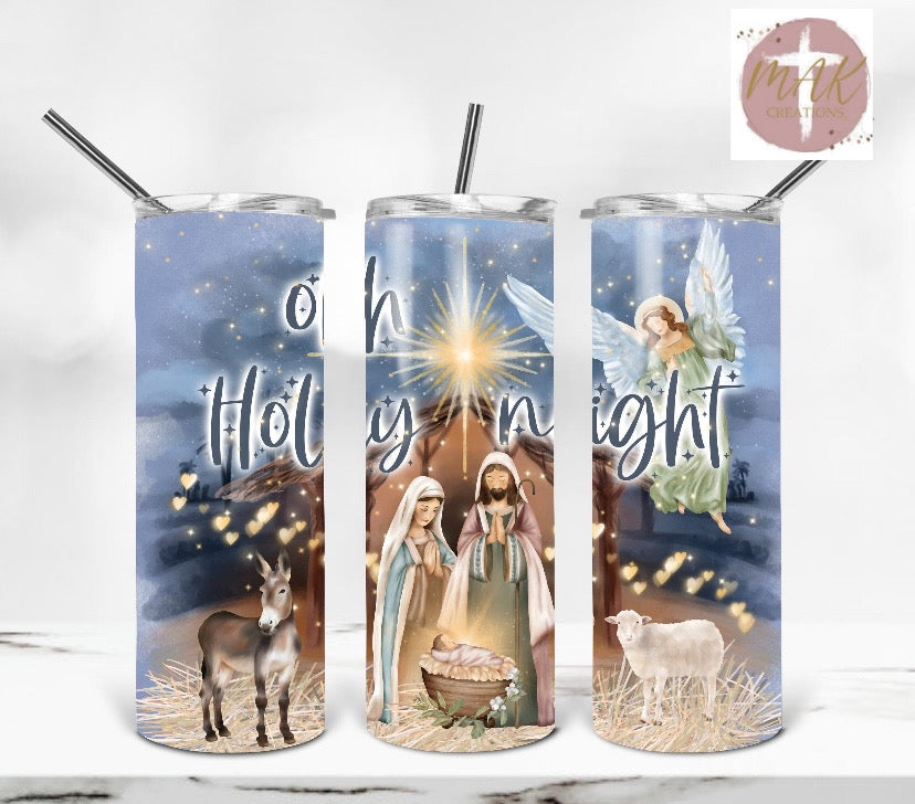Oh Holy Night (20 oz Skinny Tumbler)