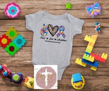 Load image into Gallery viewer, Peace Love Acceptance Autism Awareness (AVAILABLE IN ALL SIZES)
