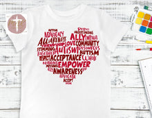 Load image into Gallery viewer, Autism Red Heart (AVAILABLE IN ALL SIZES)
