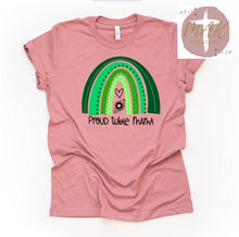 Load image into Gallery viewer, Proud Tubie Strong Mama (Green Rainbow) (AVAILABLE IN ALL SIZES)
