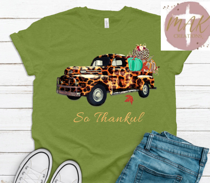 So Thankful Leopard Truck (AVAILABLE IN ALL SIZES)