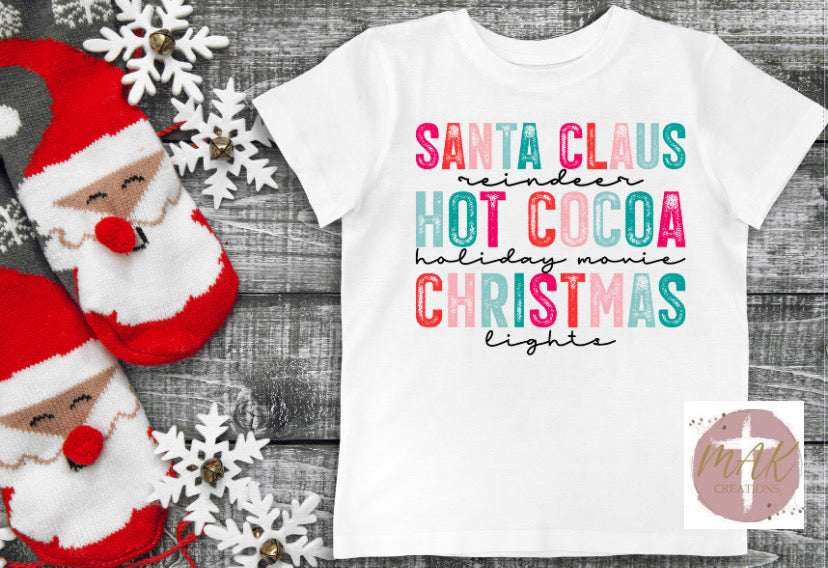Distressed Christmas Words (Pastel Color Print)   (AVAILABLE IN ALL SIZES)