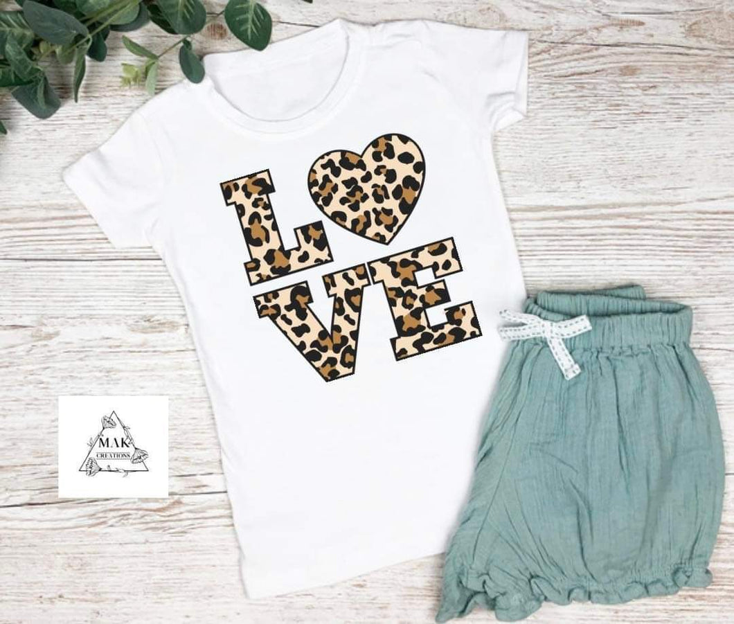 Love (Leopard) (AVAILABLE IN ALL SIZES)