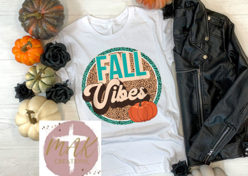 Fall Vibes Leopard Circle (AVAILABLE IN ALL SIZES)