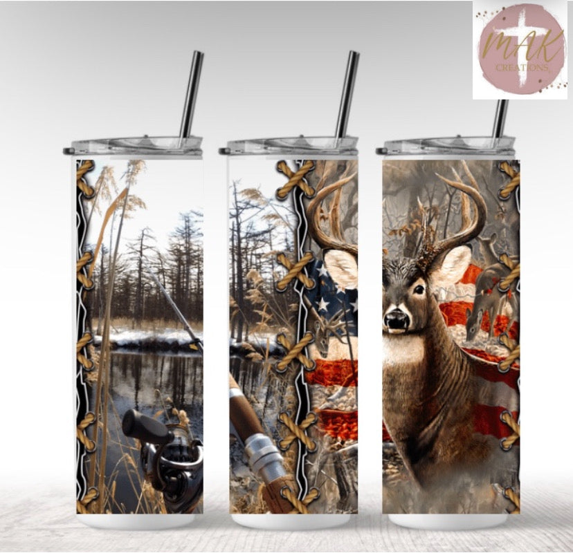 Hunting (20 oz Skinny Tumbler)