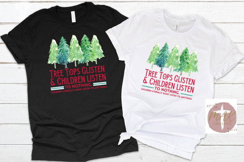 Tree Tops Glisten Children Listen to Nothing (AVAILABLE IN ALL SIZES)