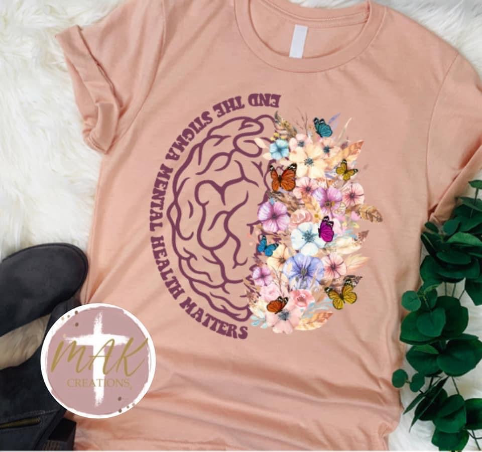 Floral Half Brain (AVAILABLE IN ALL SIZES)