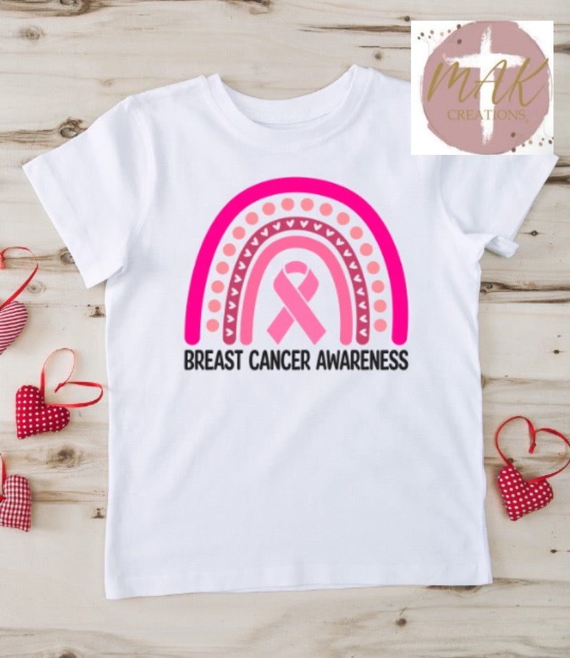 Breast Cancer Awareness Rainbow (AVAILABLE IN ALL SIZES)