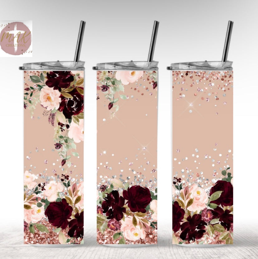 Floral (20 oz Skinny Tumbler)