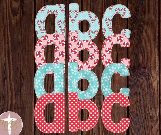 Christmas Alpha Names #2  (Available in All Sizes)