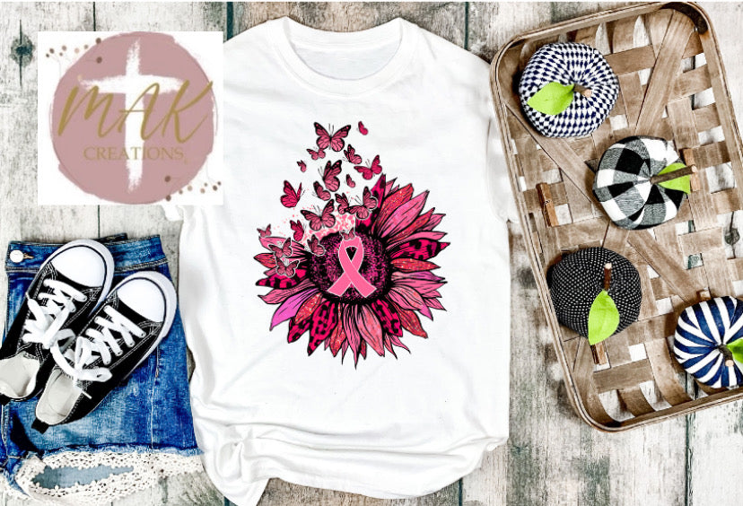 Flower With Ribbon (Butterflies) (AVAILABLE IN ALL SIZES)