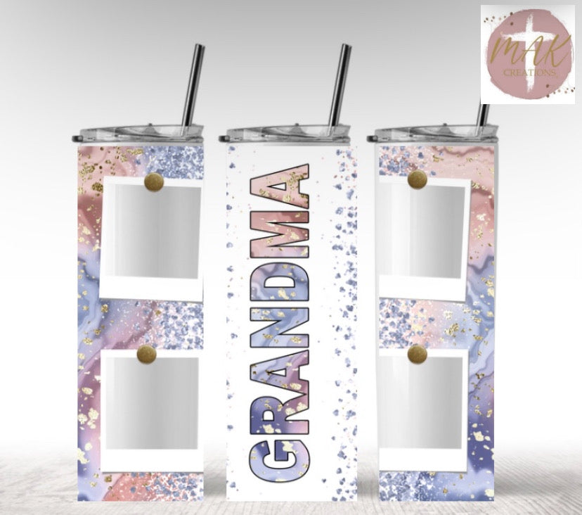 Grandma Photos (20 oz Skinny Tumbler)