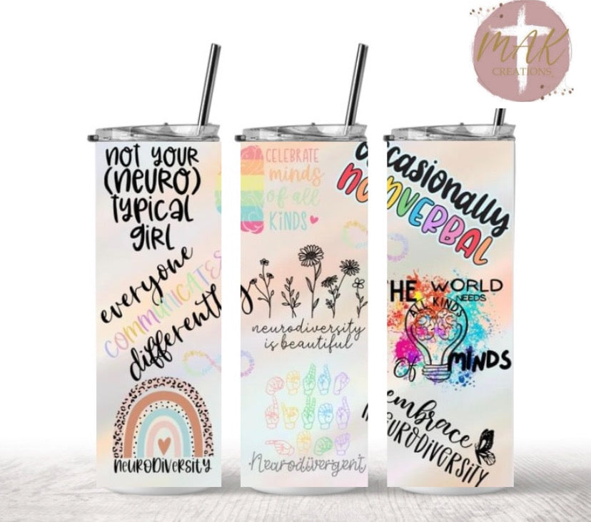 20 oz Skinny Tumbler Neuro Collection