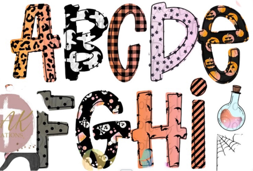 Personalized Halloween Name #13(AVAILABLE IN ALL SIZES)