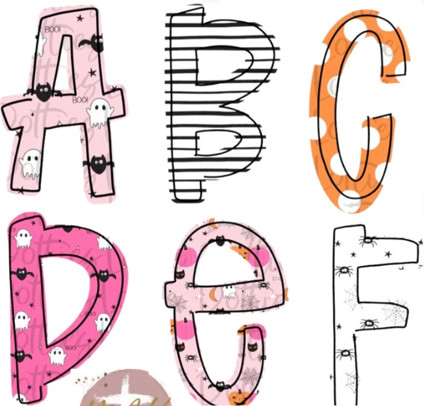 Personalized Halloween Name #9 (AVAILABLE IN ALL SIZES)