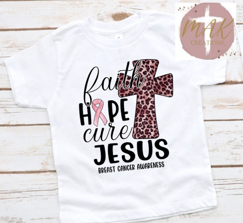 Faith Hope Cure Jesus (AVAILABLE IN ALL SIZES)