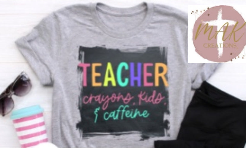 Teacher Crayons, Kids, & Caffeine