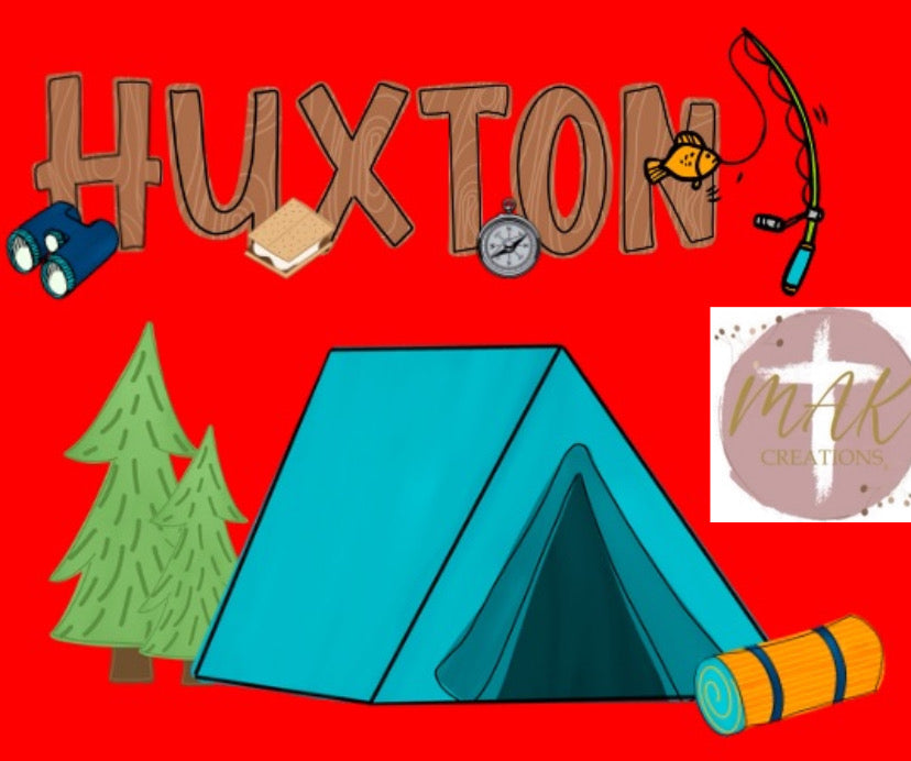 Personalized Camping Name #4 (AVAILABLE IN ALL SIZES)