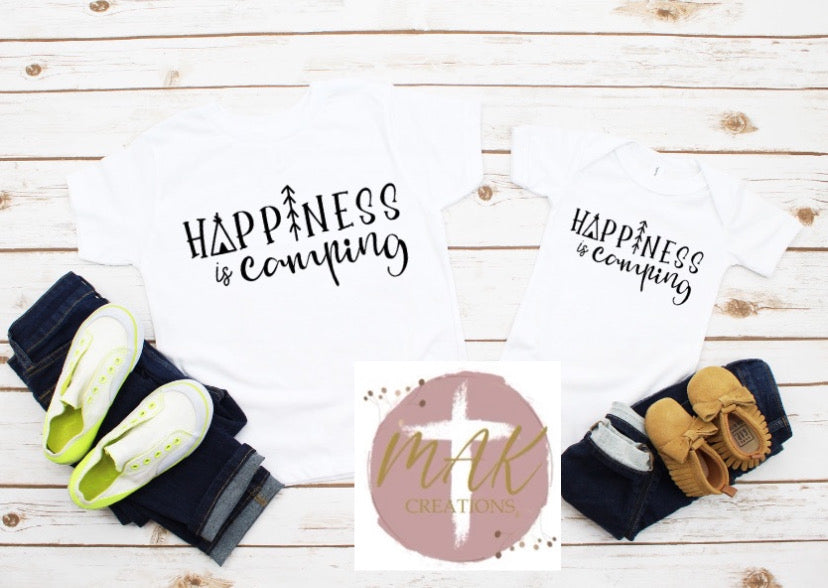 Happiness is Camping (AVAILABLE IN ALL SIZES)