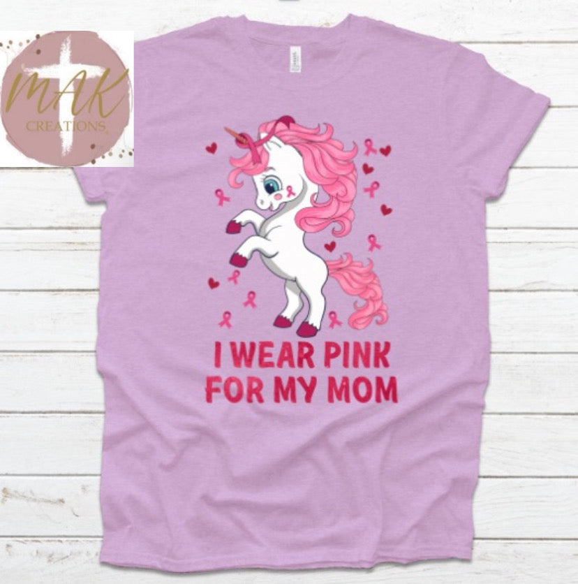 I Wear Pink Unicorn  (AVAILABLE IN ALL SIZES)