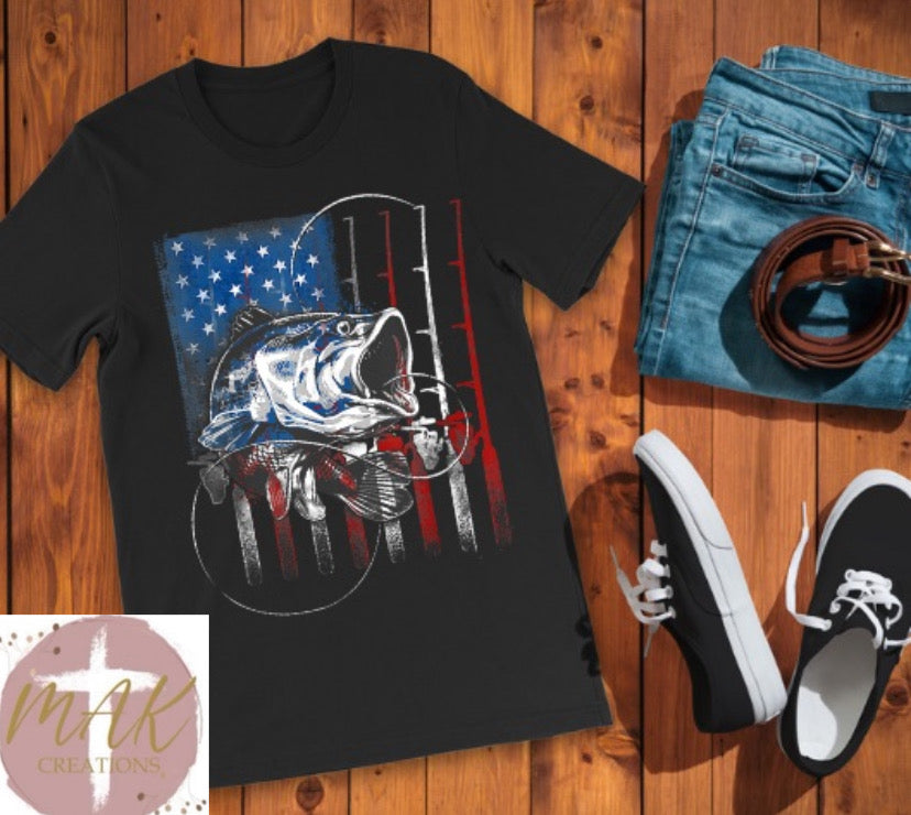 Flag & Fish (AVAILABLE IN ALL SIZES)