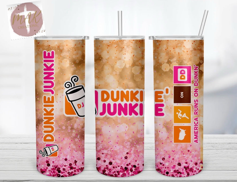 Dunkie Junkie (20 oz Skinny Tumbler)