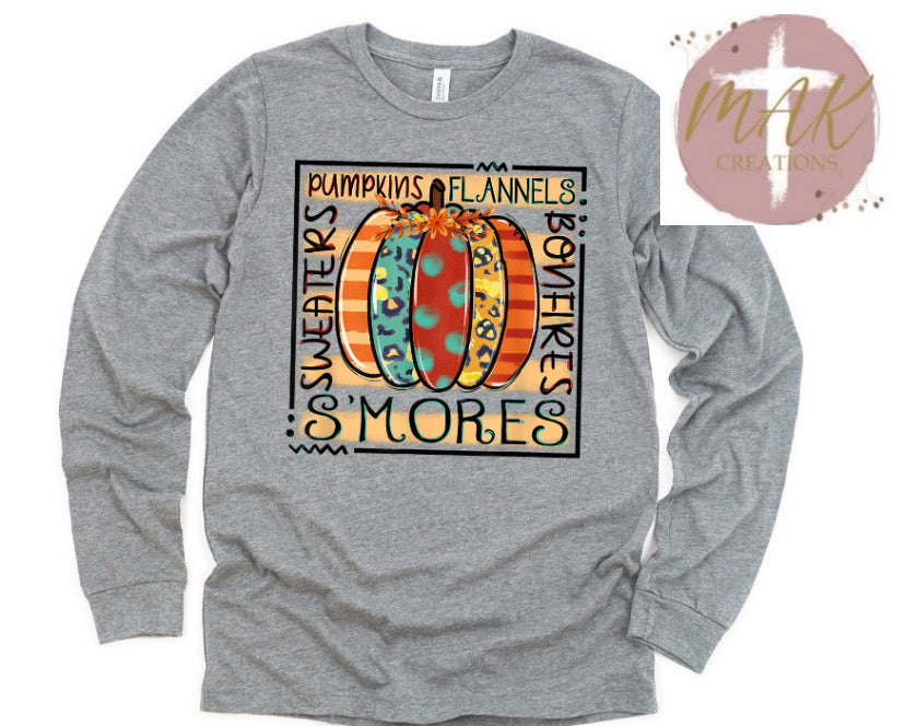 Multi Color Pumpkin (AVAILABLE IN ALL SIZES)