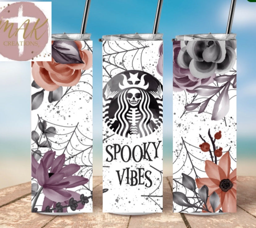 Spooky Vibes (20 oz Skinny Tumbler)