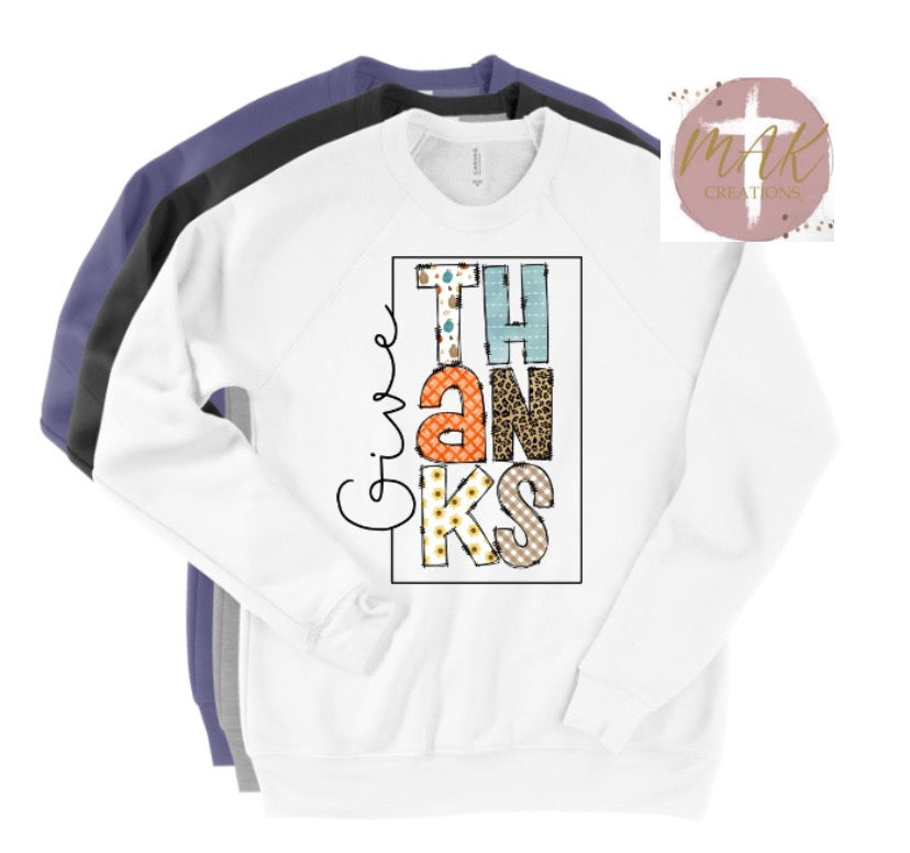 Give Thanks #2  (AVAILABLE IN ALL SIZES)