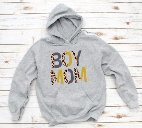 Boy Mom Half Leopard Half Color (ADULT)