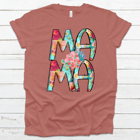 Bright Floral Stacked (ADULT)